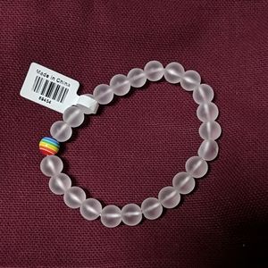 Rainbow Glass Beaded Bracelet